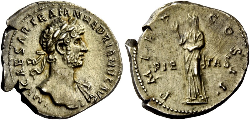 The Roman Empire 
 Hadrian, 117 – 138 
 Denarius 118, AR 3.32 g. IMP CAESAR TR...