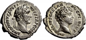 The Roman Empire 
 Antoninus Pius, 138 – 161 
 The first portrait type of Antoninus Pius as Caesar strongly resembles his adoptive father Hadrian, h...