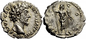 The Roman Empire 
 Marcus Aurelius caesar, 139 – 161 
 Denarius 155-156, AR 2.73 g. AVRELIVS CAES – ANTON AVG PII F Bare head r. Rev. TR P POT X – C...