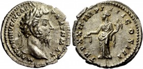 The Roman Empire 
 Marcus Aurelius augustus, 161 – 180 
 Denarius 167-168, AR 3.31 g. M ANTONINVS AVG ARM – PART MAX Laureate head r. Rev. TR P XXII...