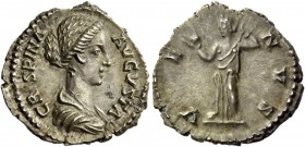 The Roman Empire 
 Crispina, wife of Commodus 
 As observed by K. Fittschen (1982), Crispina is presented with three different types of hairstyle; b...