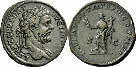 The Roman Empire 
 Septimius Severus, 193 – 211 
 Sestertius 195, Æ 24.25 g. L SEPT SEV PERT – AVG IMP VII Laureate bust r., with drapery on l. shou...