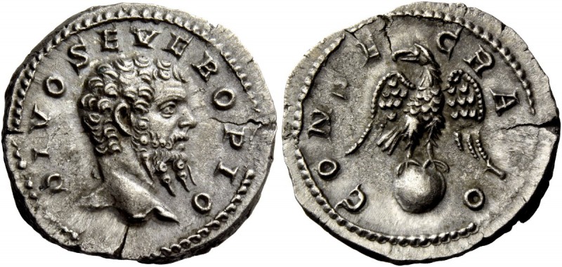 The Roman Empire 
 Septimius Severus, 193 – 211 
 Divo Severo. Denarius circa ...