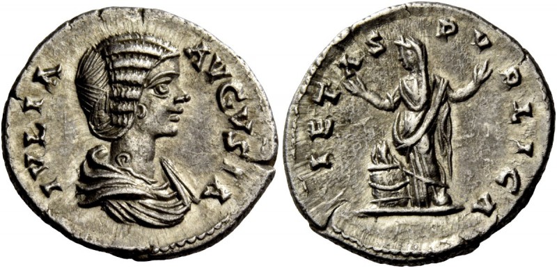 The Roman Empire 
 Julia Domna, wife of Septimius Severus 
 Denarius, Laodicae...