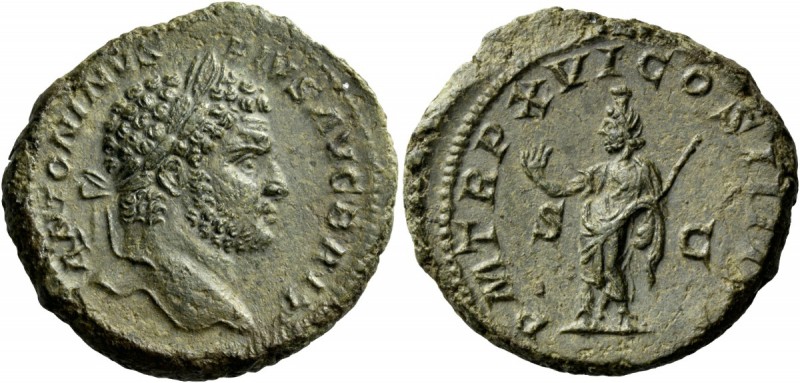 The Roman Empire 
 Caracalla, 198 – 217 
 As 213, Æ 12.92 g. ANTONINVS PIVS – ...