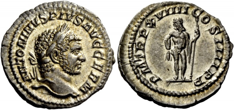 The Roman Empire 
 Caracalla, 198 – 217 
 Denarius 216, AR 3.06 g. ANTONINVS P...