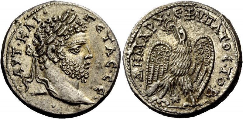 The Roman Empire 
 Geta augustus, 209 – 212 
 Tetradrachm, Laodicaea ad Mare S...