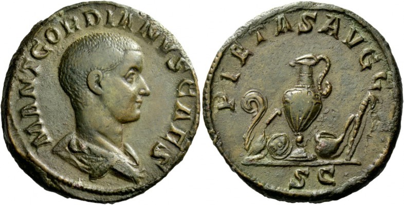 The Roman Empire 
 Gordian III caesar, 22 April – 29 July 238 
 Sestertius 238...