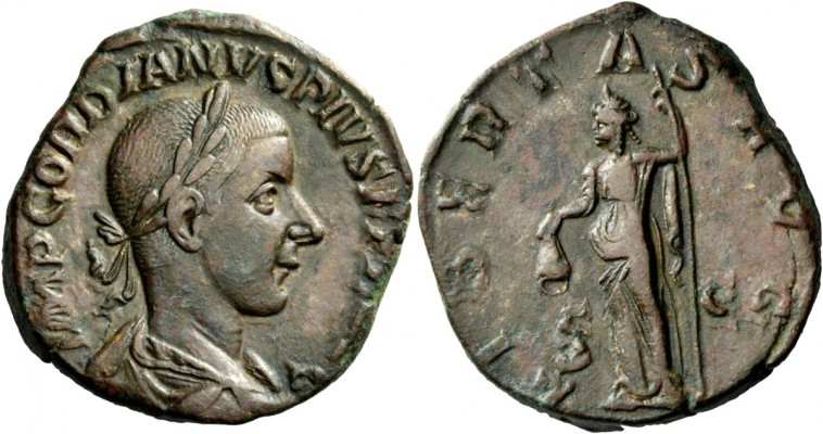 The Roman Empire 
 Gordian III augustus, 238 – 244 
 Sestertius 241-243, Æ 17....