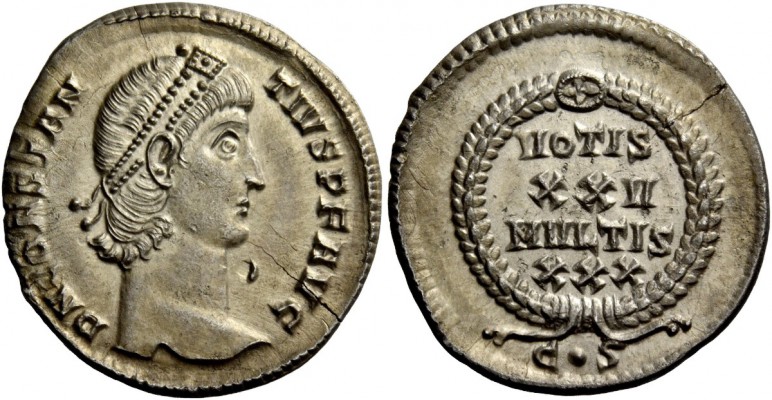 The Roman Empire 
 Constantius II, 337-361 
 Siliqua, Constantinople 340-351, ...