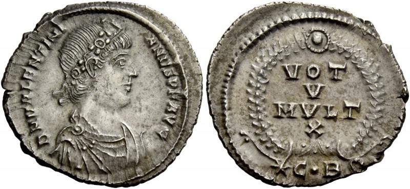 The Roman Empire 
 Valentinian I, 364 – 375 
 Reduced siliqua, Constantinopoli...
