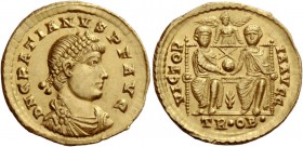 The Roman Empire 
 Gratian, 367 – 383 
 While a rare portrait type of Gratian with beard exists, his typical portrait is beardless. The future book ...