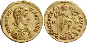The Roman Empire 
 Honorius, 393 – 423 
 As for his brother Arcadius there are portraits of Honorius as a child, and later as adult man. Very rare a...