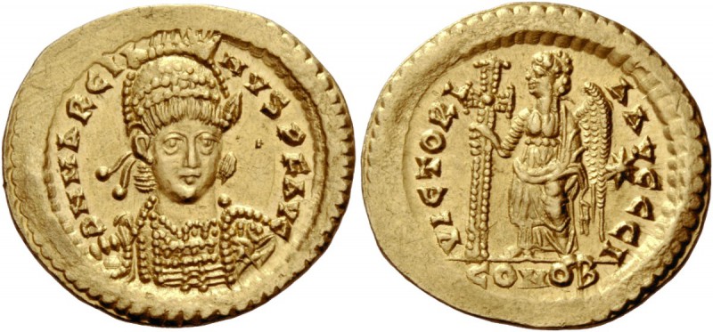 The Roman Empire 
 Marcian, 450 – 457 
 Solidus, Constantinopolis 450-457, AV ...