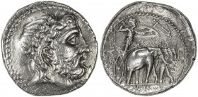 SELEUKID KINGDOM: Seleukos I Nikator, 312-280 BC, AR tetradrachm (17.22g), Seleukeia on the Tigris, HGC 9, 18a, SC 130, laureated head of Zeus right /...
