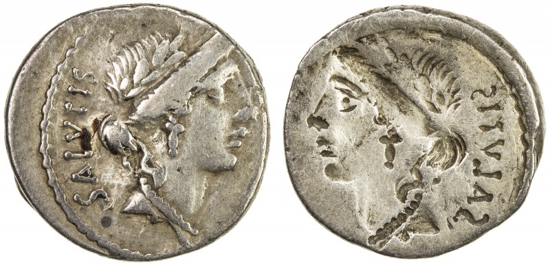 ROMAN REPUBLIC: Mn. Acilius, 49 BC, AR denarius (3.86g), Rome, Crawford-442/1a; ...