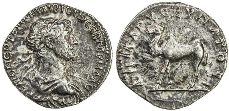 ROMAN EMPIRE: Trajan, 98-117 AD, AR denarius (3.06g), Bostra, ND (114-116), Syde...