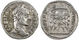 ROMAN EMPIRE: Constantius I, as caesar, 293-305 AD, AE argenteus (3.21g), Rome, RIC-29a; Cohen-314a, struck 294 AD, laureate head right, CONSTANTIVS C...