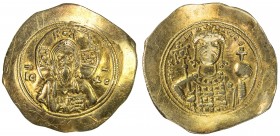 BYZANTINE EMPIRE: Michael VII Doukas, 1071-1078, AV histamenon (4.26g), S-1868, bust of Christ // emperor's bust, wearing crown & loros, holding ornat...