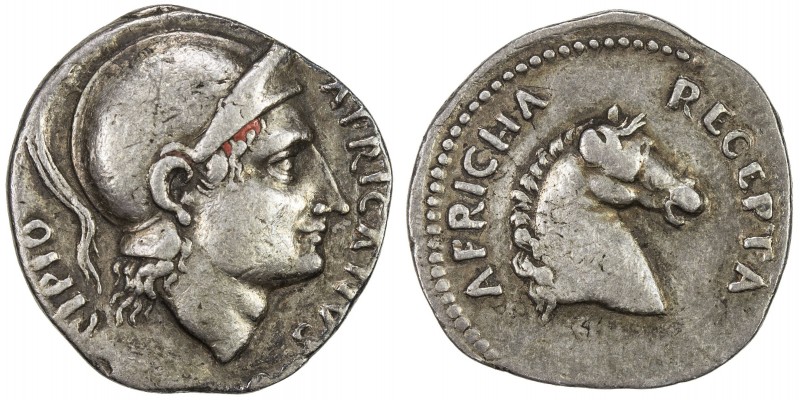 PADUAN & LATER IMITATIONS: ROMAN REPUBLIC: AR denarius (3.91g), Crawford-, fanta...