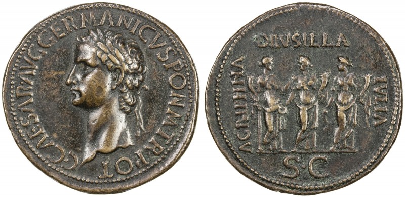 PADUAN & LATER IMITATIONS: ROMAN EMPIRE: Caligula, 37-41 AD, AE cast "sestertius...