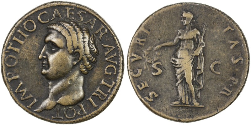 PADUAN & LATER IMITATIONS: ROMAN EMPIRE: Otho, 69 AD, AE cast "sestertius" (22.0...