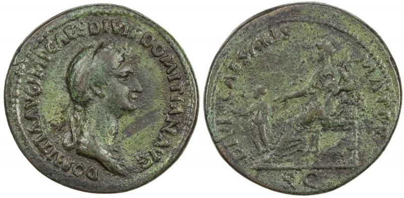 PADUAN & LATER IMITATIONS: ROMAN EMPIRE: Domitia, 81-96 AD, AE cast "sestertius"...