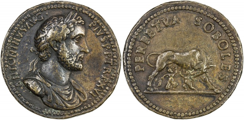 PADUAN & LATER IMITATIONS: ROMAN EMPIRE: Antoninus Pius, 138-161 AD, AE cast med...