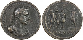 PADUAN & LATER IMITATIONS: ROMAN EMPIRE: Macrinus, 217-218 AD, AE cast medal (25.48g), Lawrence-48; Klawans-3, Paduan medal after Giovanni Cavino, rev...