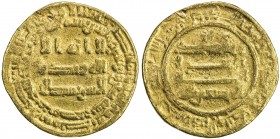 ABBASID: al-Musta'in, 862-866, AV dinar (4.16g), Misr, AH248, A-233.1, without the heir apparent, Fine, R. 
Estimate: USD 200 - 260