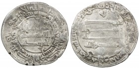ABBASID: al-Mu'tadid, 892-902, AR dirham (3.98g), Ardabil, AH282, A-242, Vardanyan—, clear mint name, 7 years earlier than the first confirmed coin st...