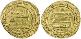 ABBASID: al-Muqtadir, 908-932, AV dinar (3.86g), al-Ahwaz, AH317, A-245.2, minor central weakness, VF.
Estimate: USD 180 - 220