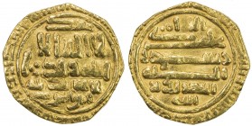 FATIMID: al-Mu'izz, 953-975, AV dinar (3.61g), [Sijilmasa], AH357, A-697.2, Nicol-279, always without mint name, but this style was struck only at Sij...