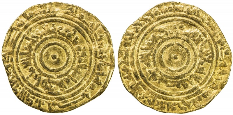 FATIMID: al-'Aziz, 975-996, AV dinar (3.96g), Misr, AH380, A-703, Nicol-716, Fin...