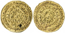 FATIMID: al-Zahir, 1021-1036, AV dinar (4.03g), Filastin, AH424, A-714.2, Nicol-1505, with Arabic letter "Z" in center both sides, bold strike, perfec...
