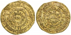 FATIMID: al-Zahir, 1021-1036, AV dinar (4.03g), Misr, AH425, A-714.2, Nicol-1533, with the additional word 'adl in both the obverse & reverse center, ...