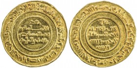 FATIMID: al-Mustansir, 1036-1094, AV dinar (4.26g), Misr, AH437, A-719.1, Nicol-2115, superb strike, much original luster, AU.
Estimate: USD 300 - 40...