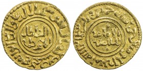 SELJUQ OF RUM: Kaykhusraw II, 1236-1245, AV dinar (4.05g), Konya, AH635, A-1215, mint name at the end of the obverse marginal legend, date at end of r...