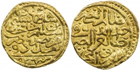 OTTOMAN EMPIRE: Süleyman I, 1520-1566, AV sultani (3.48g), Baghdad, AH926, A-1317, NP-159, scarce mint in gold, lovely well-struck example, EF, ex Ken...