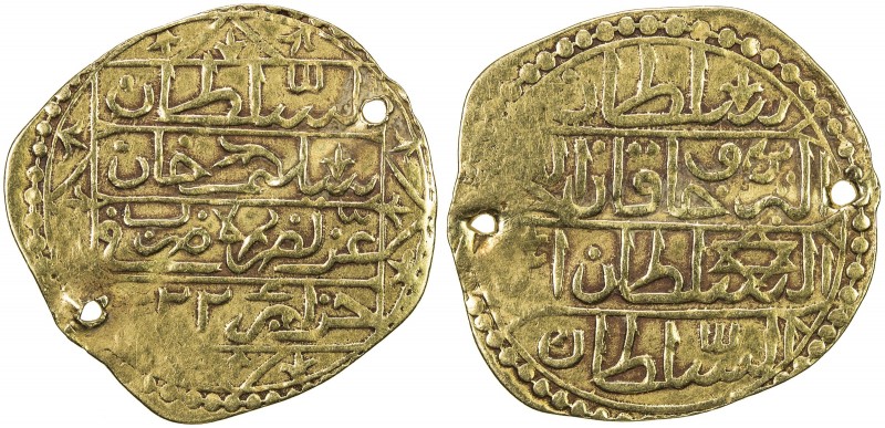 ALGIERS: Selim III, 1789-1807, AV sultani (3.24g), Jaza'ir (Jezayir), AH1222, KM...