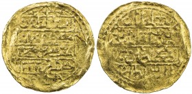 ALGIERS: Mustafa IV, 1807-1808, AV sultani (3.25g), Jaza'ir (Jezayir), AH1222, KM-57, appears to have been removed from jewelry, VF, RRR, ex Ahmed Sul...