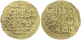 EGYPT: Abdul Hamid I, 1774-1789, AV zeri mahbub (2.61g), Misr, KM-127, lustrous surfaces, Almost Unc to Unc.
Estimate: USD 175 - 250