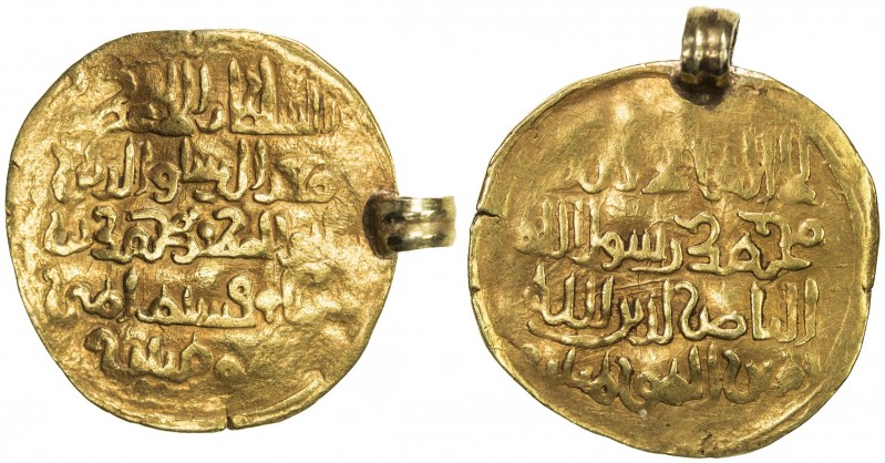 GHORID: Mu'izz al-Din Muhammad, 1171-1206, AV dinar (3.87g), NM, ND, A-1763, no ...