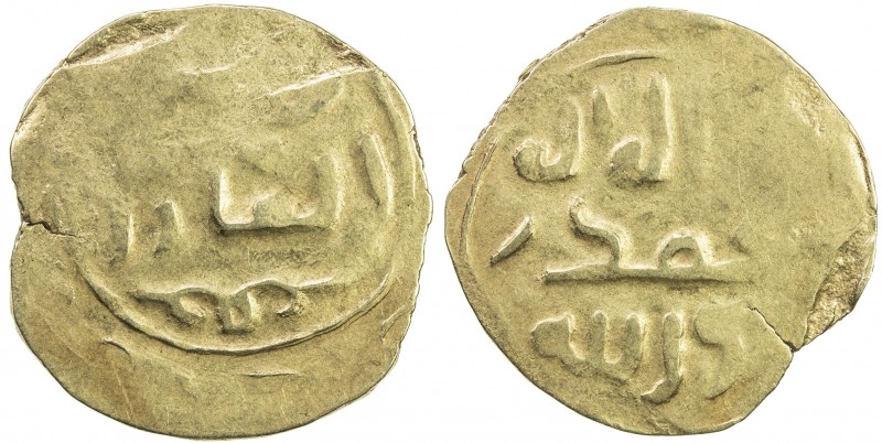GREAT MONGOLS: Anonymous, ca. 1220s-1240s, AV dinar (3.43g), ND, A-1966, Zeno-22...
