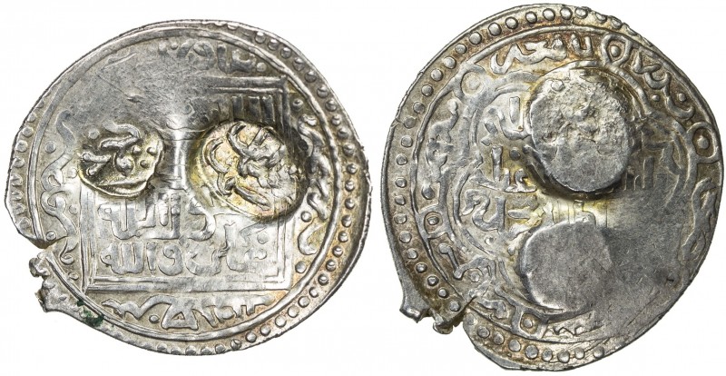 ILKHAN: Uljaytu, 1304-1316, AR dirham (1.85g), A-B2191, based on type C, reverse...