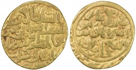 DELHI: Firuz Shah Tughluq, 1351-1388, AV tanka (10.88g), Delhi, DM, G-D462, citing the caliph Abu'l-Fath, Fine.
Estimate: USD 500 - 600