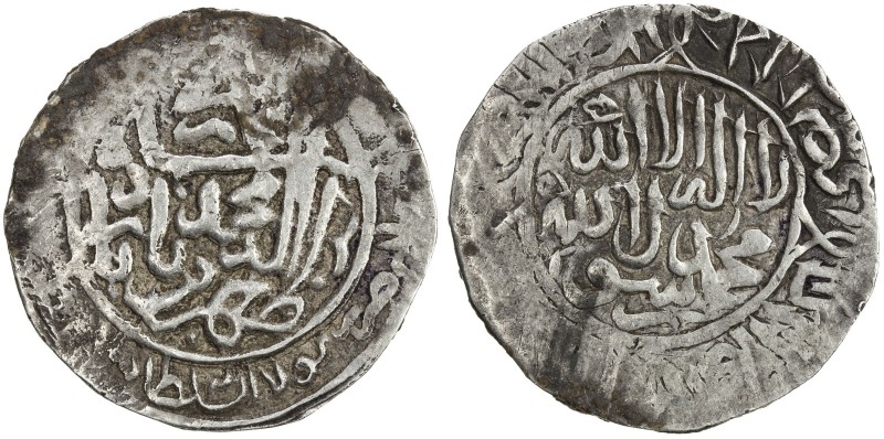 MUGHAL: Babur, 1504-1530, AR shahrukhi (4.81g), ND, A-2462.1, Rahman-80 (same di...