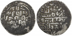 CHITTAGONG: Selim Shah, governor of Chittagong, after 1599, AR tanka (9.96g), NM, BE963, Mitch-328/331, G-RA3, trilingual, citing the ruler as Salim S...
