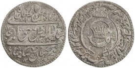AWADH: Amjad Ali Shah, 1842-1847, AR rupee (11.03g), Lucknow, AH1258 year 1, KM-336, fabulous strike, perfectly centered (Amjad Ali's rupees of year 1...