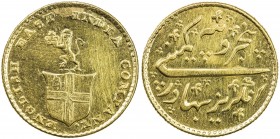 MADRAS PRESIDENCY: AV 1/3 mohur (5 rupees), ND (1820), KM-422, Prid-244, cleaned, EF.
Estimate: USD 500 - 600